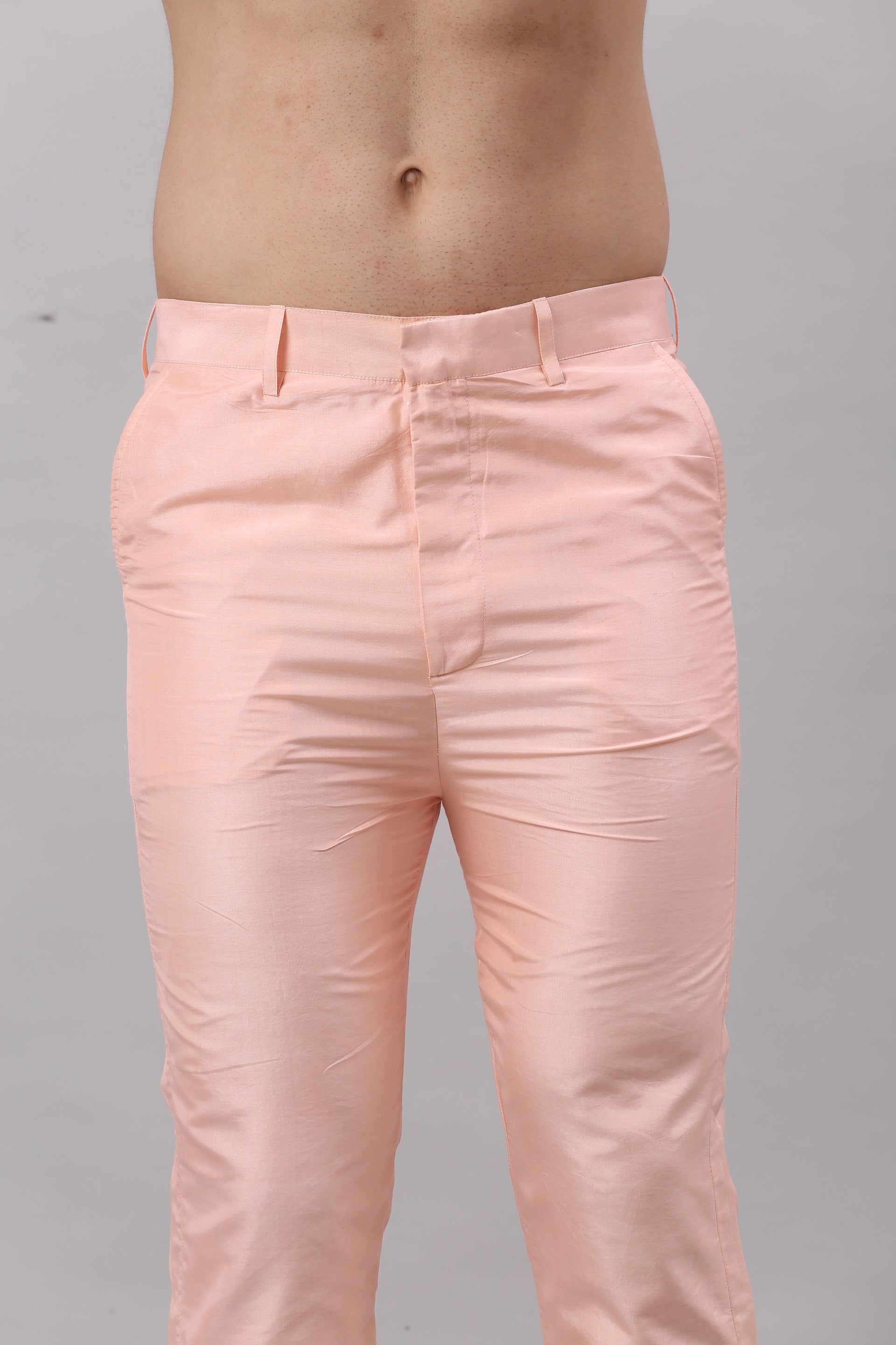 Blush Pink Nehru Collar Jacket Set