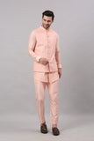 Blush Pink Nehru collar jacket Set