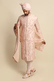 Blush Pink Embroidered Full Groom Attire