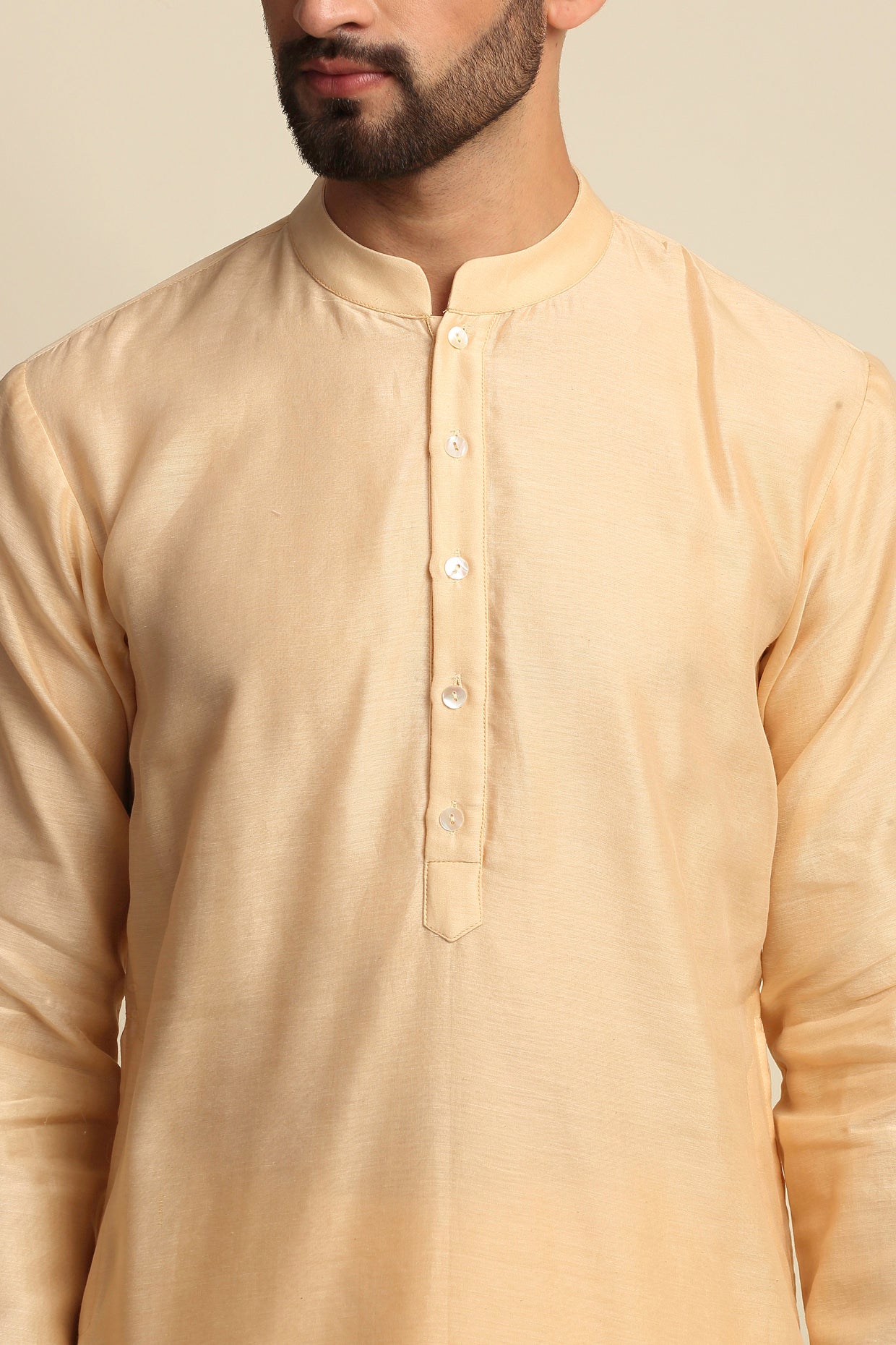 Golden Embroidered Sherwani Set