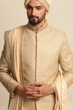 Golden Embroidered Groom Attire