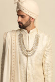 Ivory Sequence Embridered Full Groom Attire