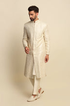 Ivory Sequence Embridered Sherwani Set