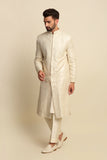 Ivory Sequence Embridered Sherwani Set