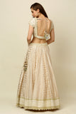 Ivory Chanderi Lehenga Set