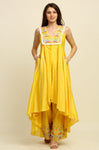 Yellow Chanderi Suit Set