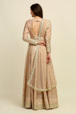 Gold Chanderi Anarkali Set