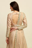 Gold Chanderi Anarkali Set