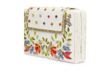 Ivory Clutch with embroidery