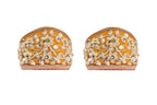 Yellow Dori And Crystal Embellished Jutti