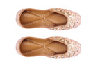 Blush Pink Sequence Embroidered Jutti
