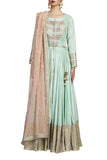 Powder Blue Embroidered Anarkali