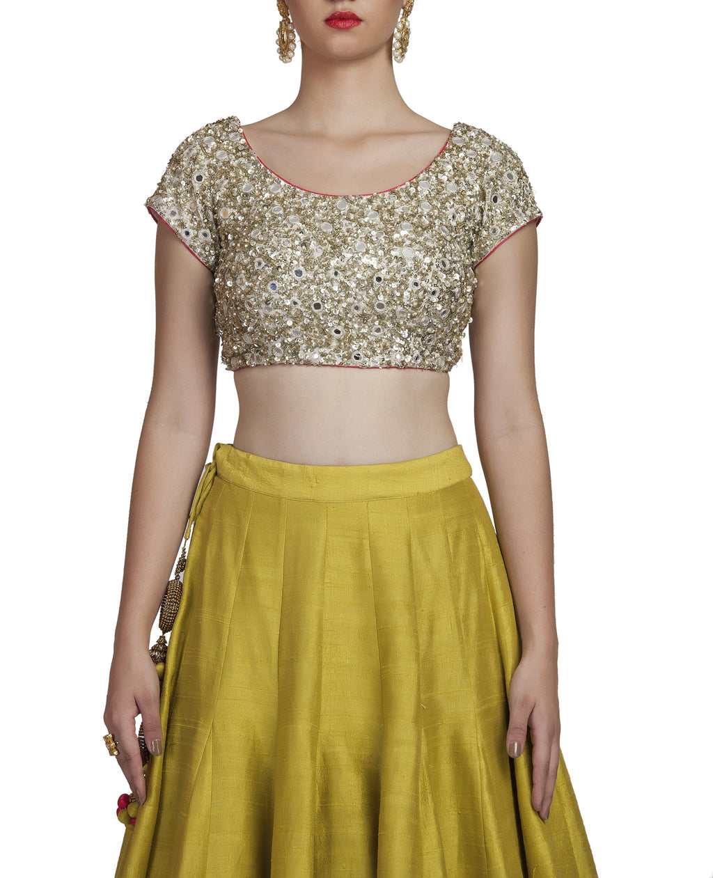 raw silk lehenga