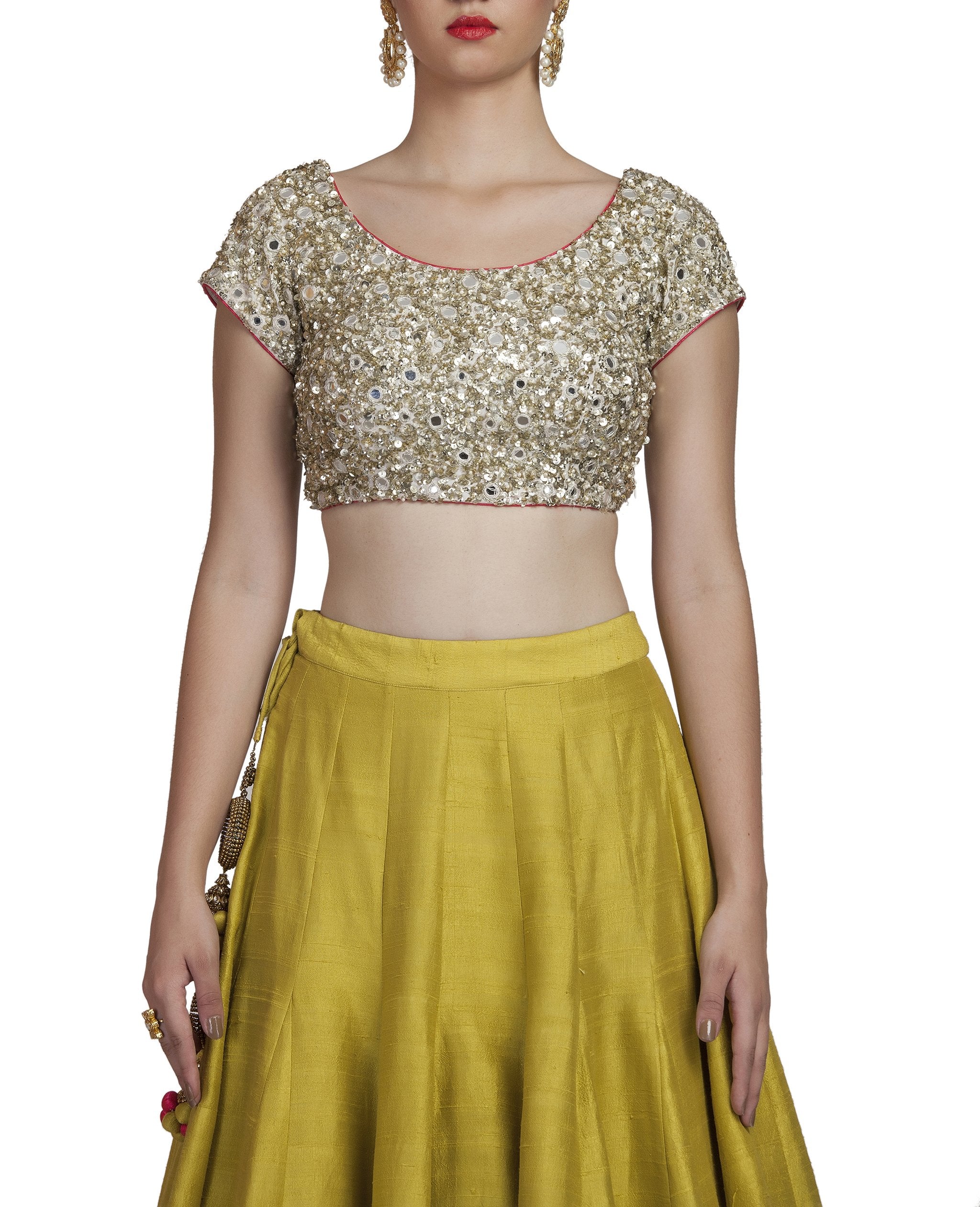 raw silk lehenga