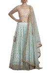 Sequence Worked Powder Blue Lehenga Set