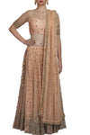 Peach Sequence Lehenga Set