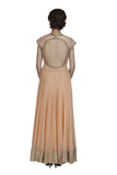 Peach Georgette Anarkali