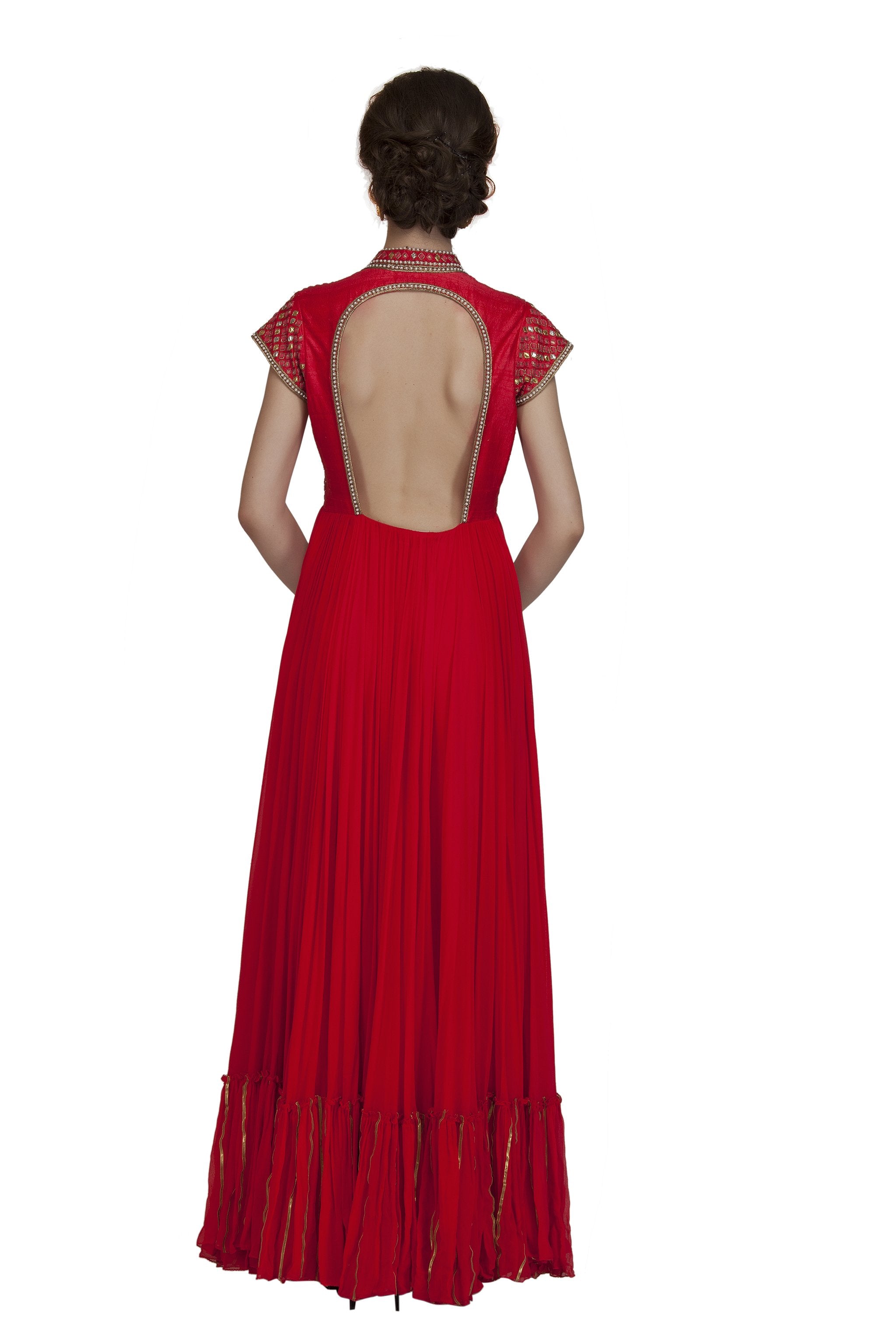 georgette anarkali suit