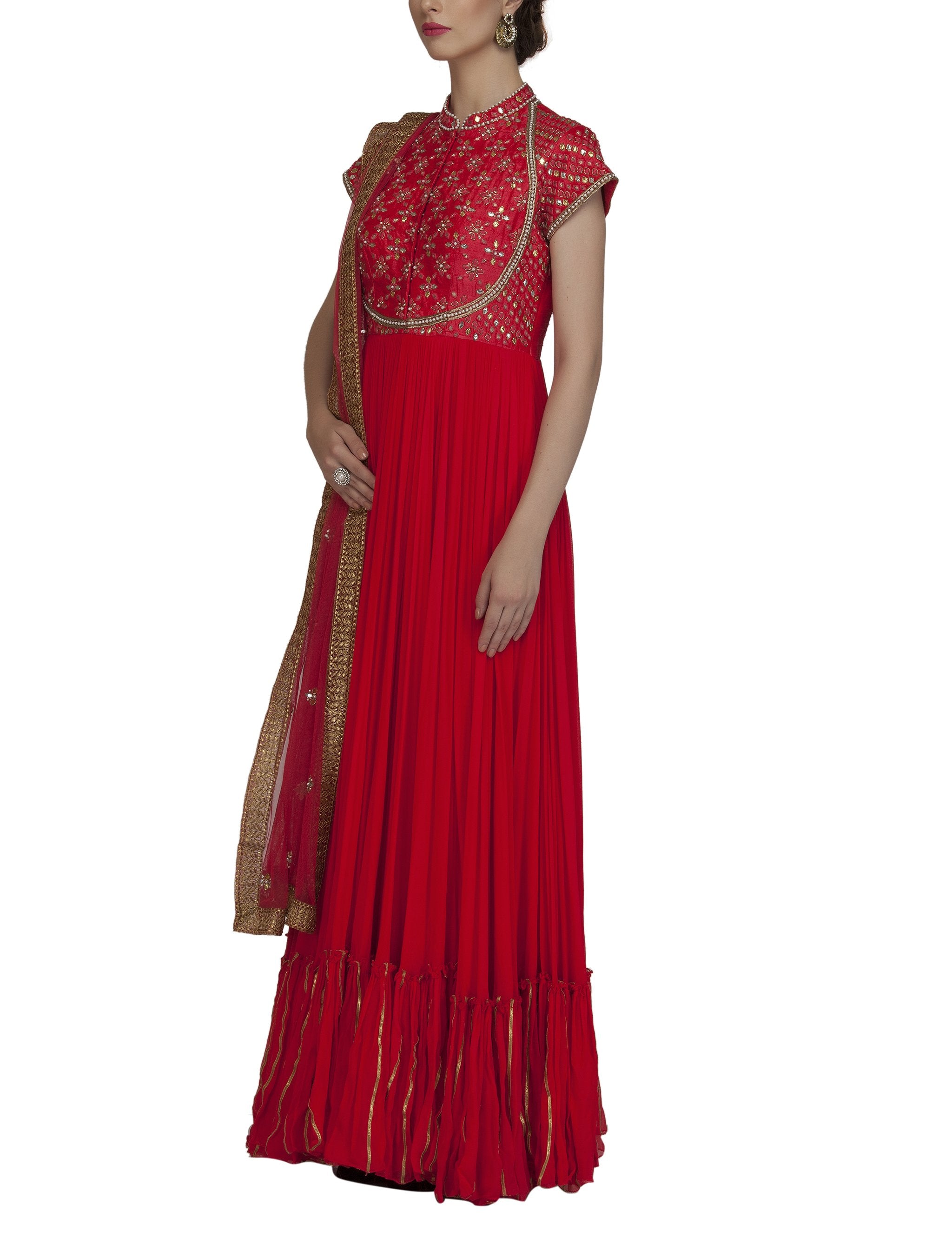 georgette anarkali suit