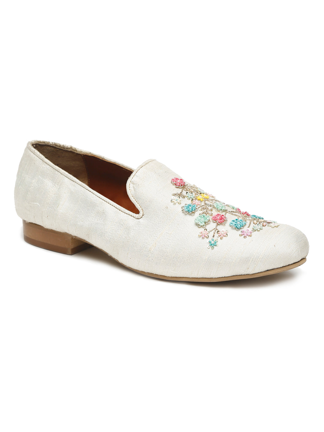 Cream Multicolored Embroidered Full Groom Attire
