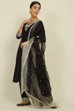 Black Chanderi Suit Set