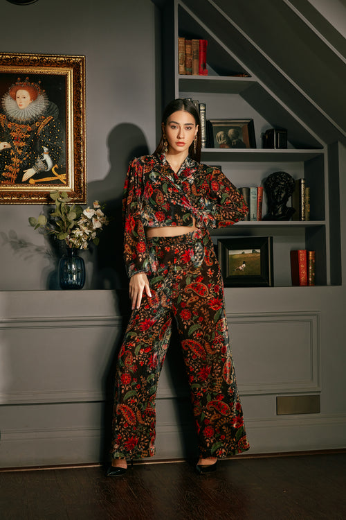 Velvet Printed Co-Ord
