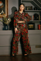 Velvet Printed Co-Ord