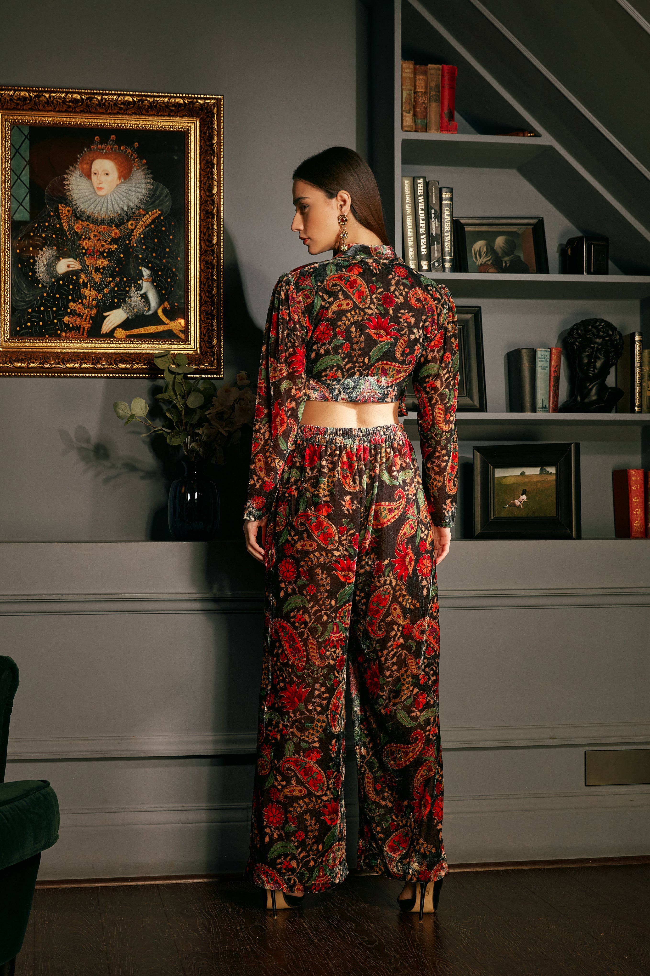 Velvet Printed Co-Ord
