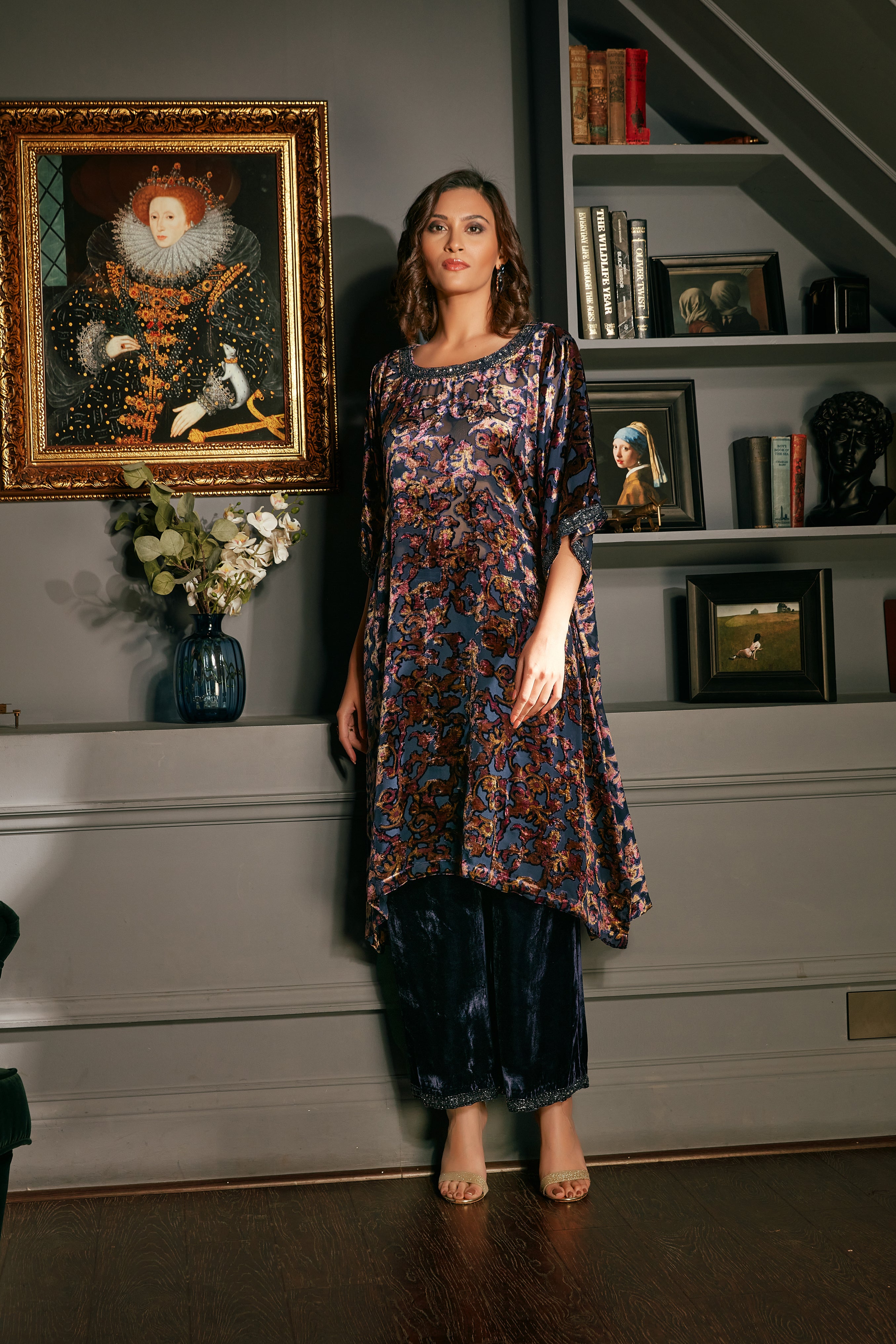 Shop Black Printed Velvet Dress for Women Online from India's Luxury  Designers 2023
