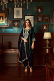 Bottle Green embroidered Velvet  Suit Set