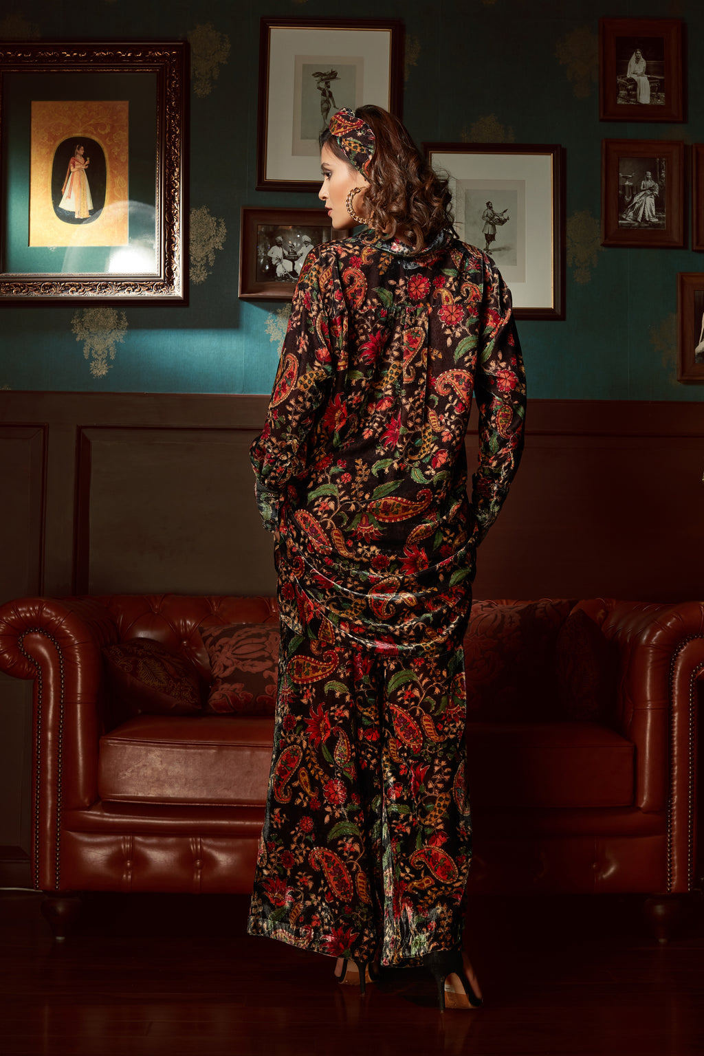 Velvet Printed Co-Ord