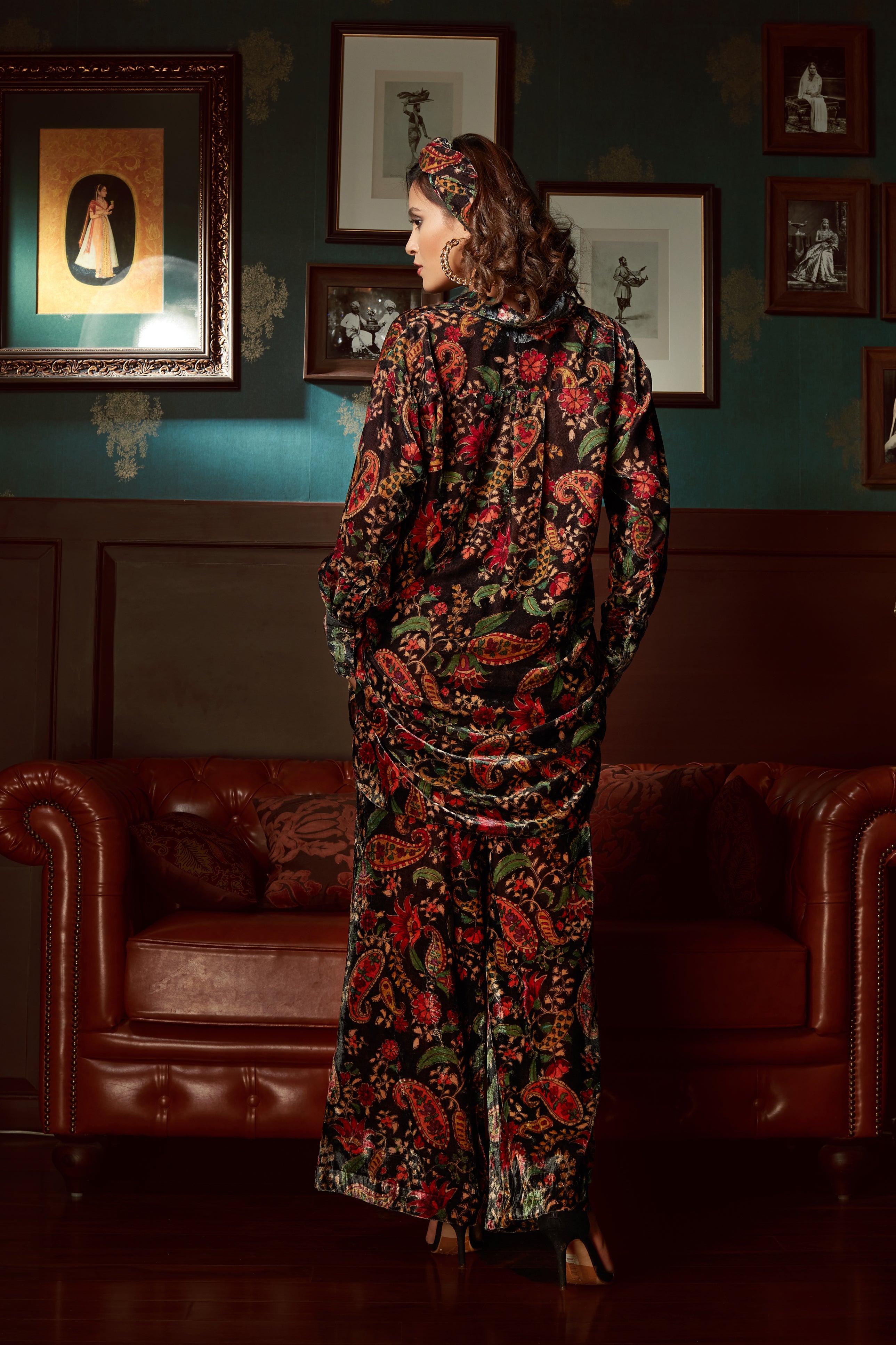 Velvet Printed Co-Ord
