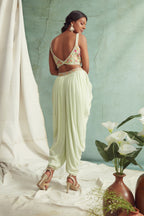 Mint Green Dhoti Pants Set