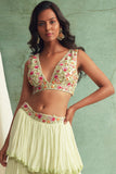 Mint Green Frilled Lehenga Set