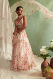 Blush Pink Heavy Embroidered Lehenga Set