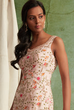 Blush Pink 3 Tier Sharara Set