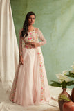 Blush Pink Long Cape Set