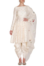 Polka Dotted Kurta With Dhoti Pant