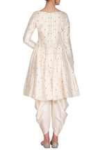 Polka Dotted Kurta With Dhoti Pant
