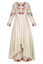 Ivory Ombre Dyed Embroidered Plazo Set