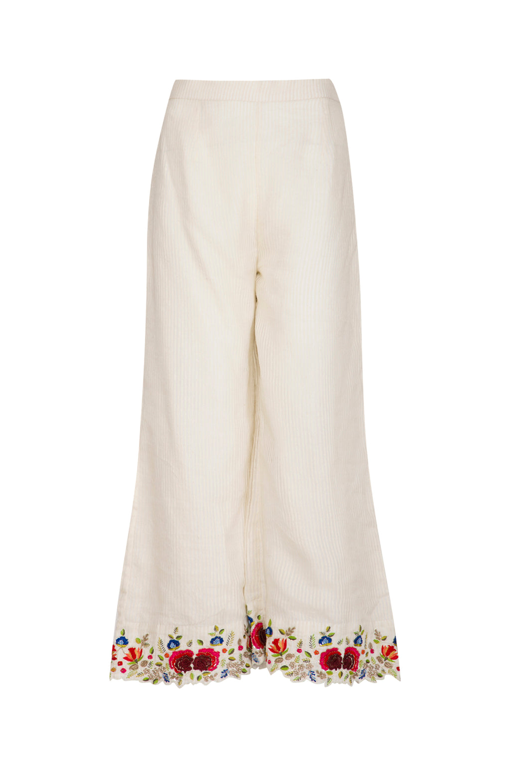 Ivory Ombre Dyed Embroidered Plazo Set