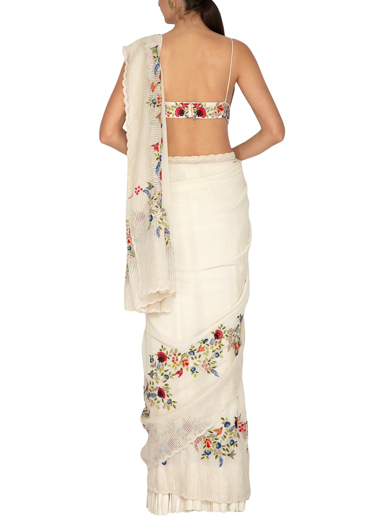 Ivory Mix And Match Saree