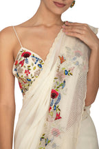 Ivory Mix And Match Saree