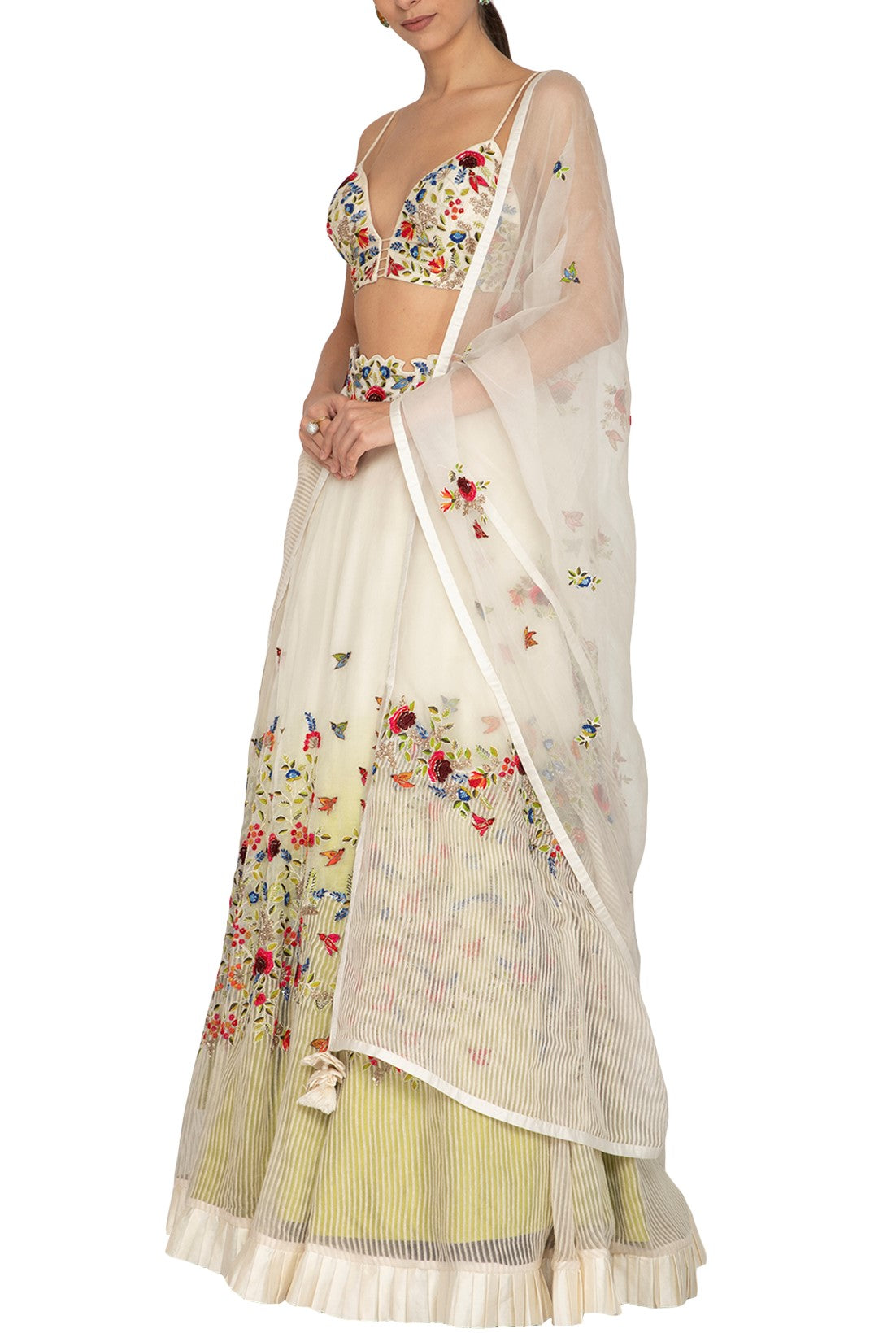 Ivory Mix And Match Embroidered Lehenga Set 2