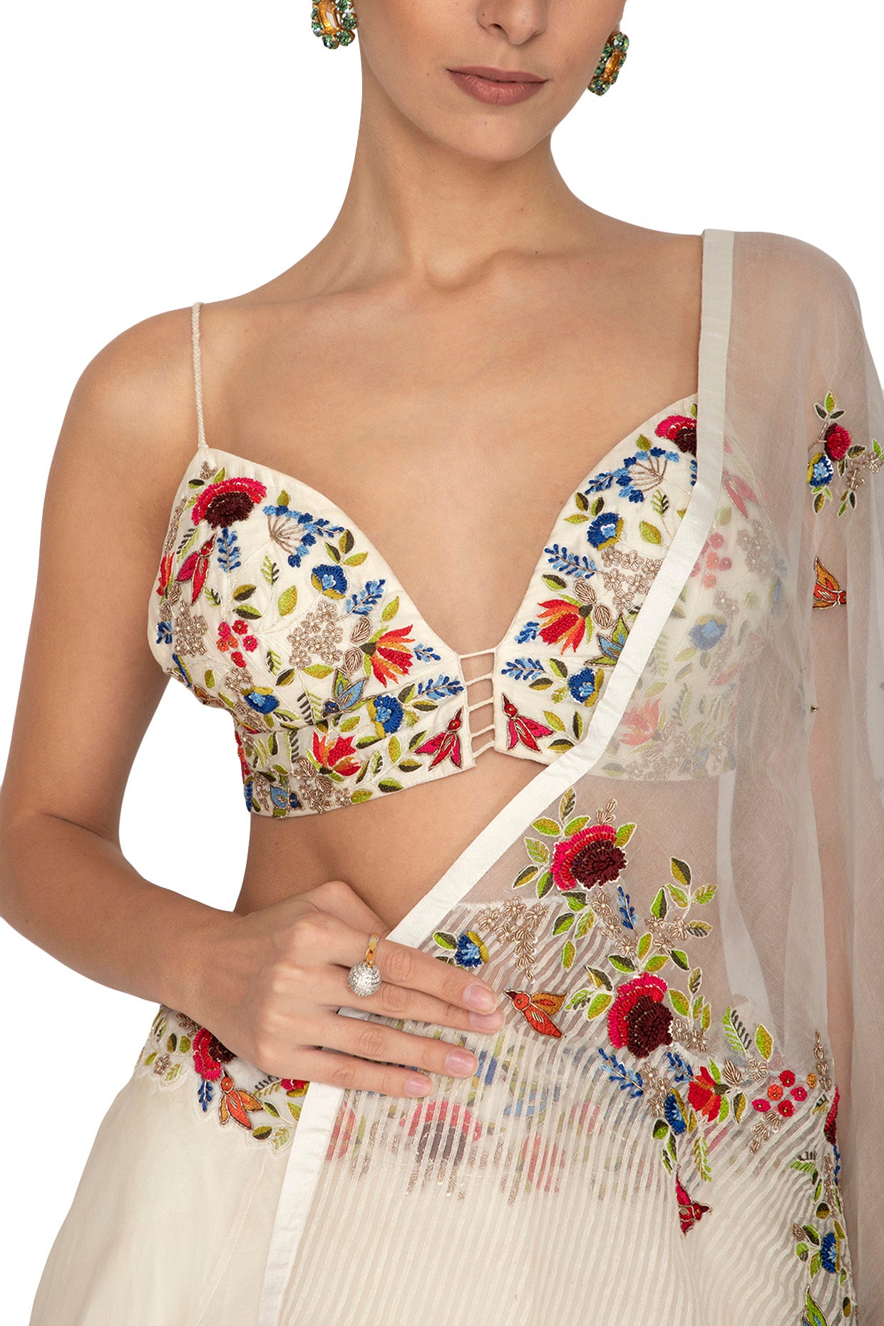 Ivory Mix And Match Embroidered Lehenga Set 2