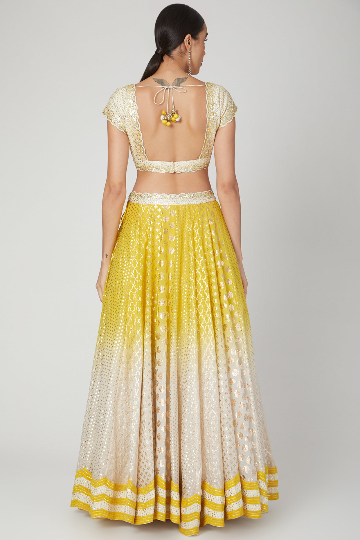 yellow lehenga choli