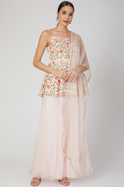 pink sharara suit