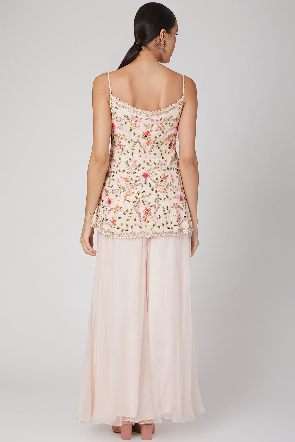 pink sharara suit