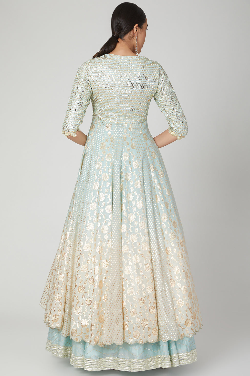 lehenga with long jacket