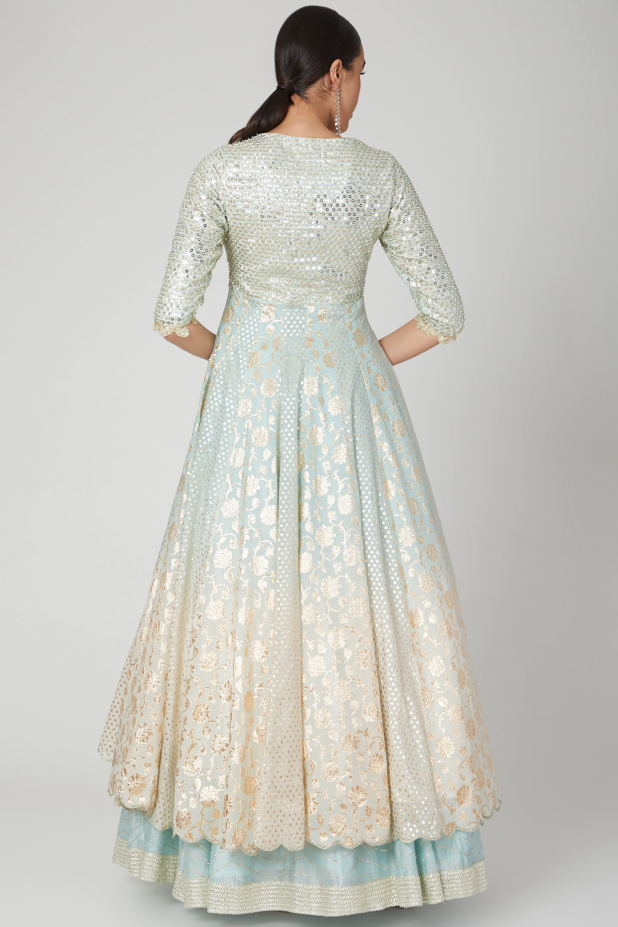 lehenga with long jacket